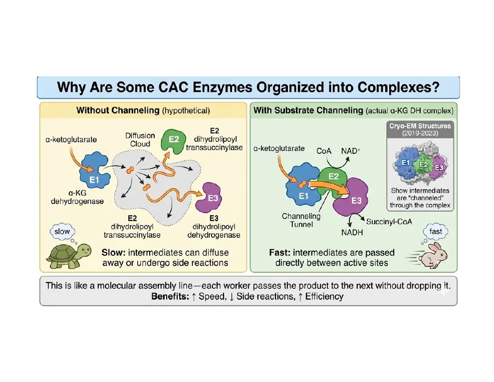 Why Enzymes Cluster Into Complexes