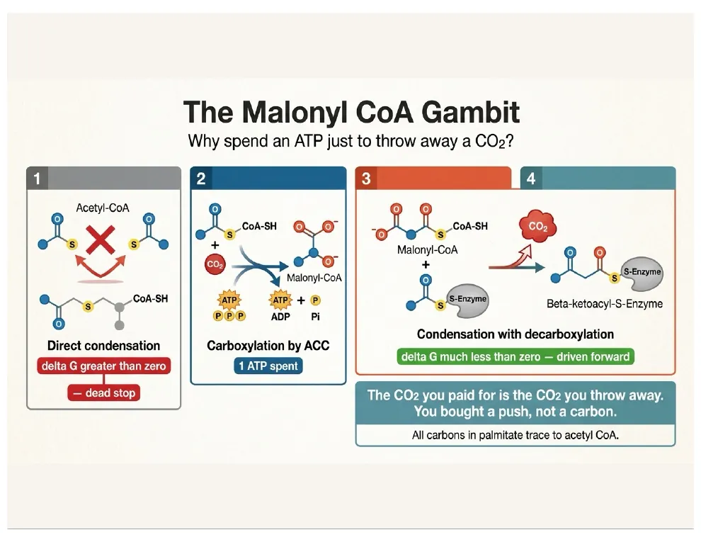 The Malonyl CoA Gambit