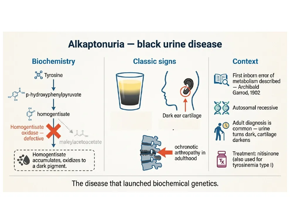 Alkaptonuria — the Disease That Launched Biochemical Genetics