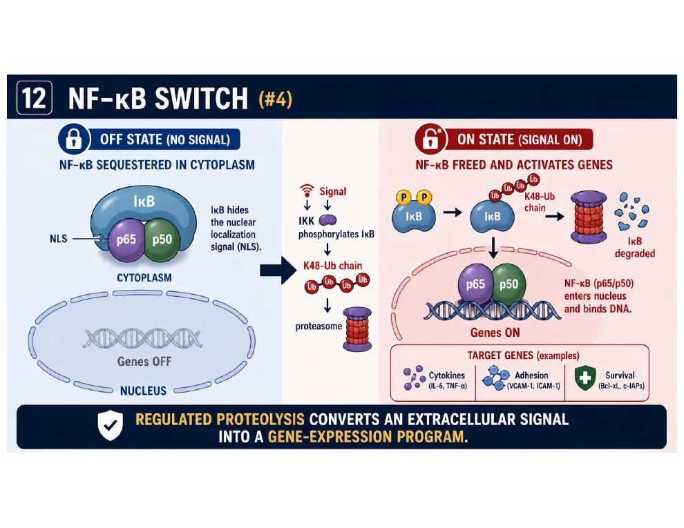 NF-κB Switch — Proteolysis as a Gene Program