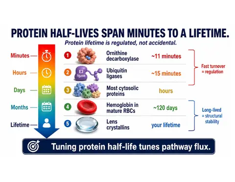 Preview: Protein Half-Lives Span Minutes to a Lifetime