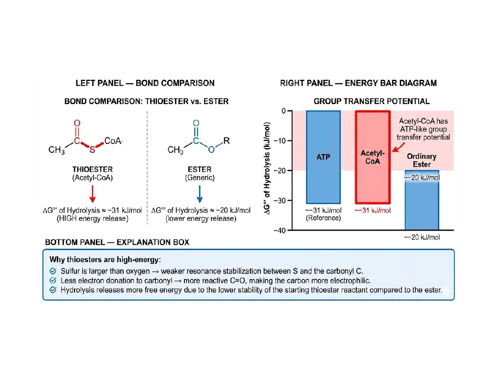 Why the Thioester Bond Is High-Energy
